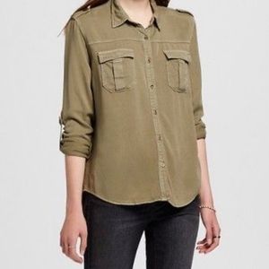 Mossimo Supply Co.Green Button Down Utility Shirt.
